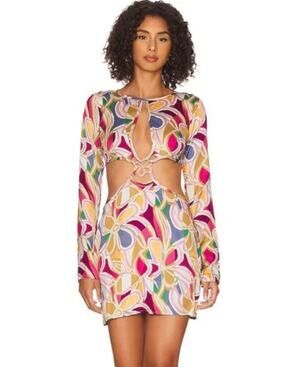 For Love & Lemons Thora Cutout Mini Dress Sz XL NWT